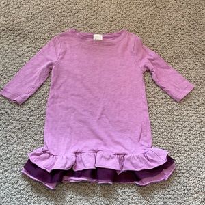 J. Crew-Crewcuts Lavender Ruffle Bottom Top/Dress-Size 2T